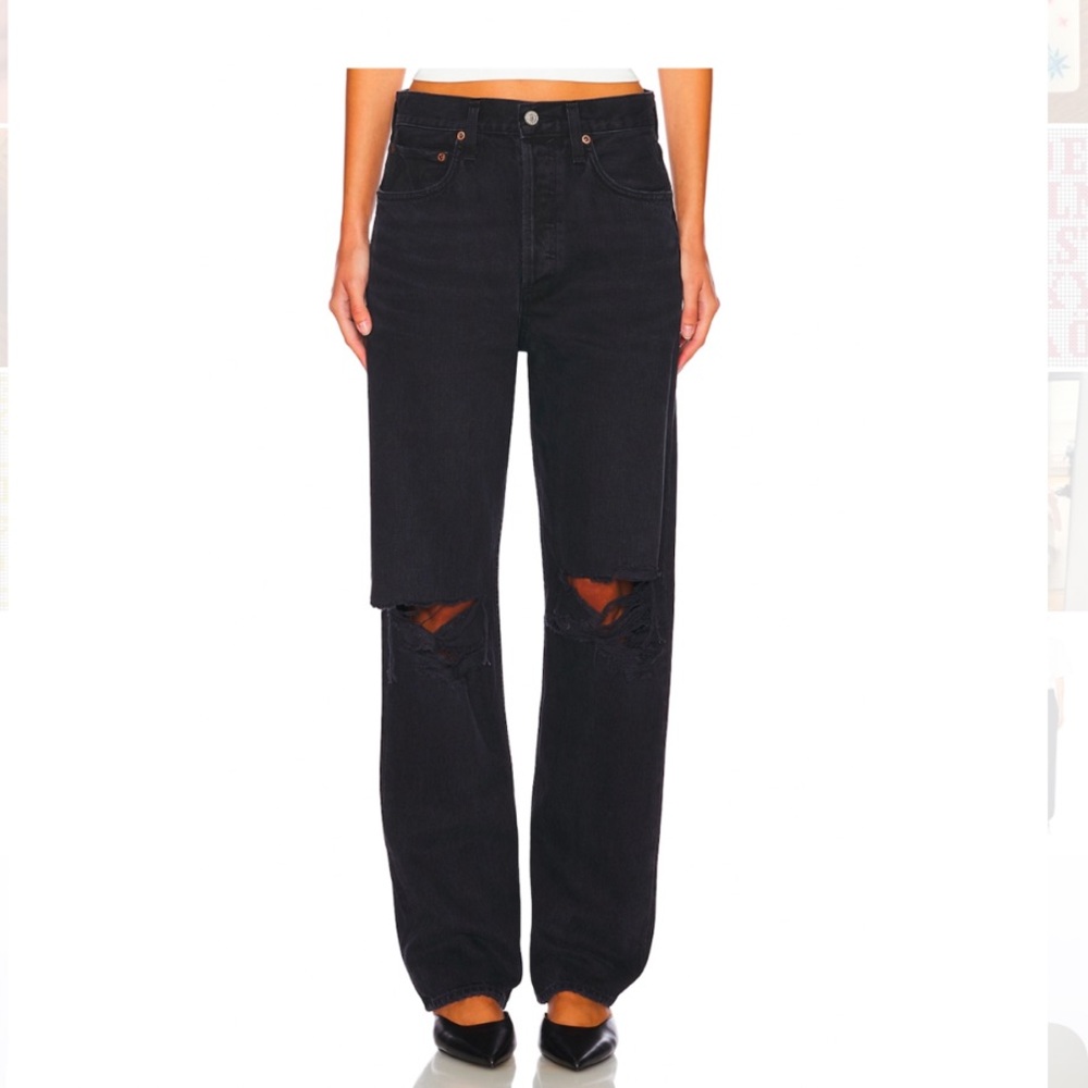 Agolde Black 90s Pinch Waist size 28